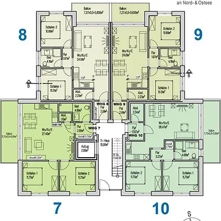 Apartment Haus Oldenburg 8 *